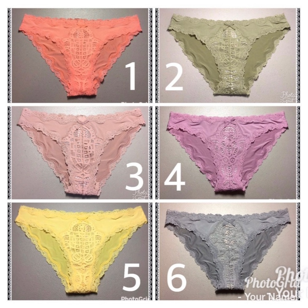 Women's Panties Panty Lingerie Vintage Embroidered Flowers French Cut Nylon